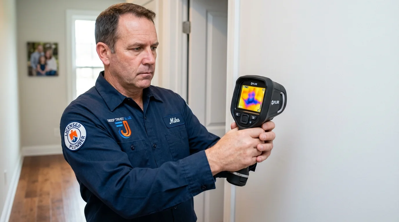 Thermal imaging leak detection by Johns Plumbing LLC in Kankakee